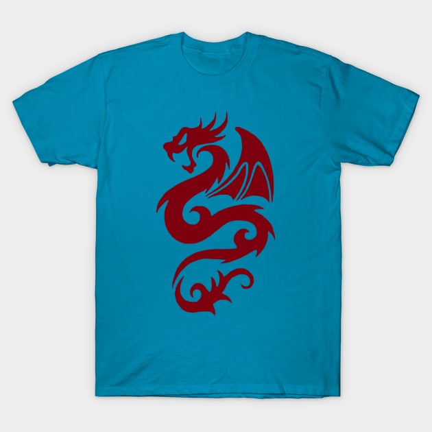 Red Dragon T-Shirt by ZoboShop